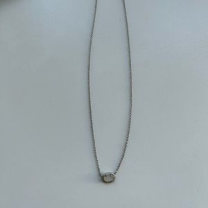 kendra scott - elisa silver pendant necklace mother of pearl